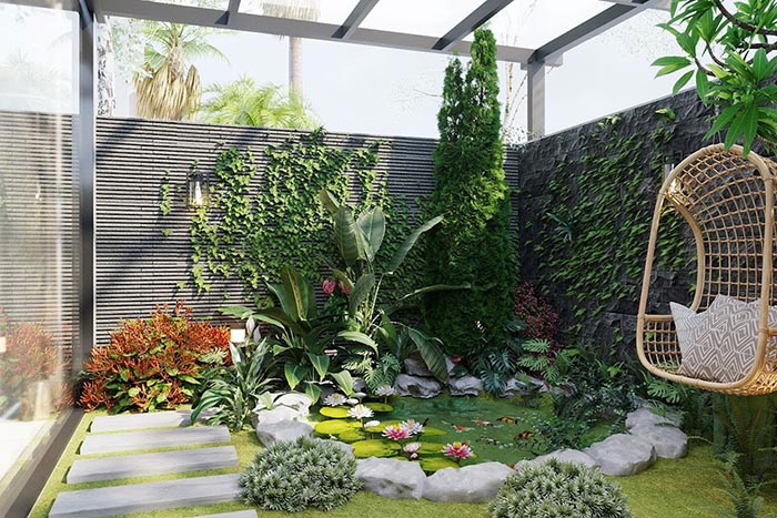 Đơn vị thiết kế tiểu cảnh sân vườn tại Gia Lâm uy tín