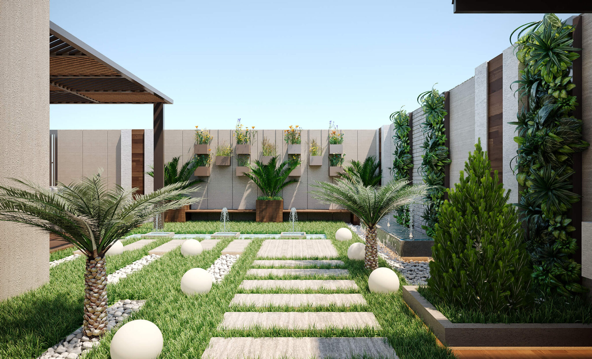 Xu hướng thiết kế sân vườn 2025