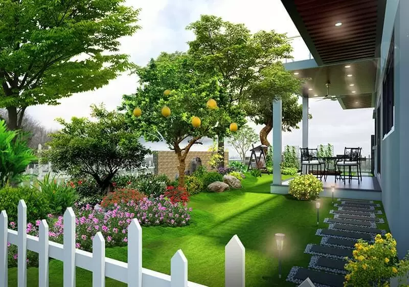 triển khai thiết kế sân vườn tại Cảnh Quan Trịnh Thập